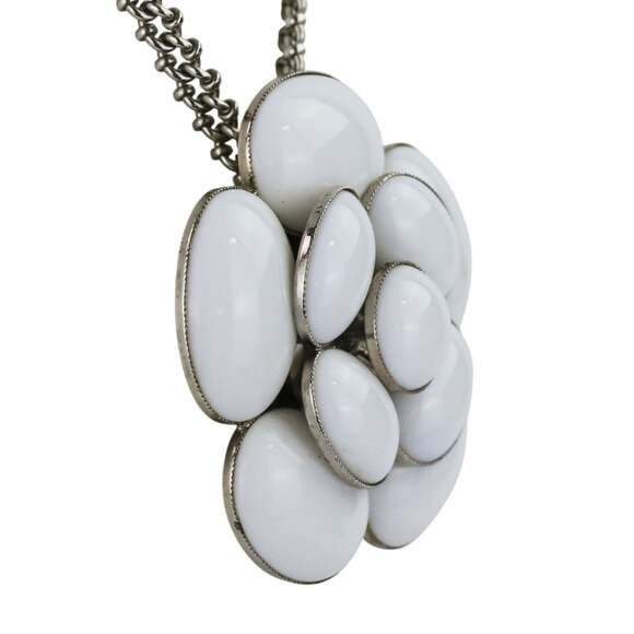 CHANEL White Logo Necklace - Picture 2 of 16
